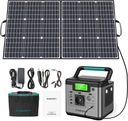 POWER BANK GENERATOR SOLARNY SWAREY 518Wh type C PD 65W+100W SOLAR Kolor czarny