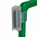 Магнитный держатель перпендикулярно пластиковой рамке.