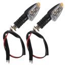 2 SZT. BLACK ABS MOTORCYCLE TURN SIGNALS LED  photo 5