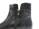 czarne skórzane botki sztyblety damskie buty skórzane na klinie Neścior 39 Kolekcja jesień wiosna