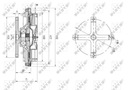 NRF 49632 Spojka, chladiaci ventilátor Katalógové číslo originálu MITSUBISHI ME298543