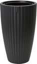 ЦВЕТОЧНЫЙ ГОРШОК СО ВСТАВКОЙ MIKA SLIM, 30СМ, ЧЕРНЫЙ
