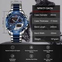 Športové analógovo-digitálne hodinky pre mužov Strojček quartzový