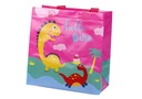 Darčeková taška Dinosaurus Ružová 23cm x 21,5cm x 11cm Značka inna marka