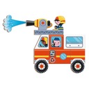 Магнитикбук-пазл Пожарная команда, для детей 3-8 лет, Янод