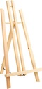 Мольберт для рисования 50 см, деревянный, на трех ножках, холст