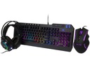 HERNÍ SET PRO HRÁČE KLÁVESNICE MYŠ SLUCHÁTKA LED RGB 4V1 EAN (GTIN) 5900804118510