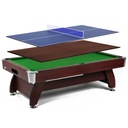 Стол для бильярда и тенниса 7 футов 3 в 1, бильярдный стол, столешница для пинг-понга