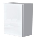 Белый глянцевый подвесной кухонный шкаф Na Click.