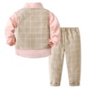 Wiosenny zestaw różowych garniturów dla dzieci 4I4 Stan opakowania oryginalne
