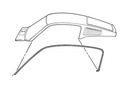 67 68 FORD MUSTANG Уплотнитель двери Fastback