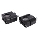 ПОДЪЁМНИК РУЛЯ МОТОЦИКЛА ЦВЕТ ЧЕРНЫЙ CNC СТОП АЛЮМИНИЙ 28 MM LA  фото 10