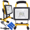 DUŻA LAMPA 100W HALOGEN ROBOCZA PRZENOŚNY LED AKUMULATOR 3 KOLORY SZPERACZ