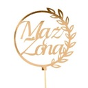 ЗОЛОТОЙ БУМАЖНЫЙ ТОПЕР МУЖ ЖЕНА СВАДЕБНЫЙ ТОРТ ВЕЧЕРИНКА