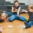 8 ШТ. ДЕРЕВ'ЯНІ ІГРАШКИ-ДЗИҐИКИ ДЛЯ Сімейного ВІДПОЧИНКУ