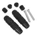2 SZT. BLACK ALUMINUM PODNOZKI REAR MOTORCYCLE CONVENIENTLY PODPORKI  photo 5