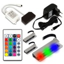 ПОЛНЫЙ НАБОР 3-ТОЧЕЧНЫХ ЗАЖИМОВ RGB СВЕТОДИОДОВ ДЛЯ СТЕКЛЯННОЙ ПОЛКИ