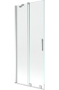 MEXEN VELAR 2-створчатая ШТОРКА ДЛЯ ВАННЫ 80 СМ ХРОМ