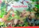 3D-открытка на день рождения с эффектом глубины, трехмерными веселыми животными
