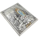 ЛУРДА-ИКОНА БОЖЬЕЙ МАТЕРИ, СЕРЕБРО И ПОЗОЛОЧЕНИЕ, 22см