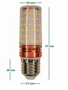 Светодиодная лампа Е27 16Вт, узкая, сильная свеча, 4 шт.