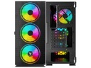 Компьютерный корпус Midi Tower ATX SAVIO Raptor X1 с сетчатым вентилятором ARGB 4x120 мм