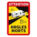 Наклейка на кемпер ANGLES MORTS Франция слепая зона