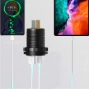ГНІЗДО АВТОМОБІЛЬНИЙ USB 2 QC 3.0 PD WOLOTMIERZ 12V 24V IP65 ВИМИКАЧ 66W  фото 9