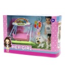 КАЧЕЛИ + КУКЛА мальчик девочка МИНИ-КУКЛКА