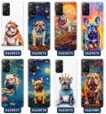 Чехол для Xiaomi Redmi Note 11 Pro с узорами «Мопс» и «Английский французский бульдог»