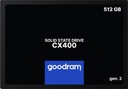 Твердотельный накопитель GOODRAM CX400 512 ГБ SATA3 550/500