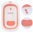 ДИТЯЧА ВАННА NICEKIDS СКЛАДНА, СИЛІКОНОВА, РОЖЕВА