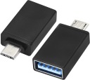 Переходник USB-A на Micro USB черный Передача данных