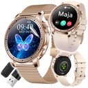 SMARTWATCH DAMSKI ZEGAREK MENU PL SPORT PULS ROZMOWY SMART WATCH + 2 PASKI