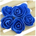 ROYALBLUE темно-СИНИЕ Розы из пенопласта 3 см. Розы 50 шт.