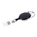 МЕТАЛЛИЧЕСКИЙ БЕЙДЖ SKIPASS RANGER С КРАБИНЕРОМ ЧЕРНЫЙ