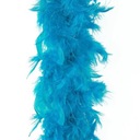 ШАРФ ИЗ ПЕРО БОА, СИНИЙ РЕТРО, 190 СМ