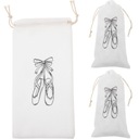 СУМКА ДЛЯ ХРАНЕНИЯ БАЛЕТОК ЖЕНСКАЯ ИЗ ХЛОПКА DANCE 3 ШТ.