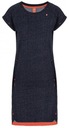 Šaty Loap Edgy - L08J/Blue/Pink Strih rovný
