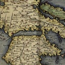 Карта ГРЕЦИЯ 30x40см 1592 г. М24