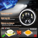 ФАРИ ФАРА 7″ LED (СВІТЛОДІОД) АНГЕЛ EYE DO JEEPA WRANGLERA, LAND ROVER 7200ML 2ШТ  (18264754636) фото min 8