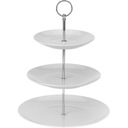 ТАРЕЛКА ДЛЯ ТОРТА БЕЛАЯ, МНОГОЯРУСНАЯ, 3-Х ЯРУСНАЯ