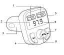 FM-передатчик Bluetooth и автомобильное зарядное устройство USB