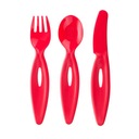 CANPOL ZESTAW SZTUĆCÓW łyżka, widelec, nóż KOLORY
