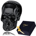 Черный мужской кулон с черепом