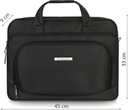 Деловая сумка для ноутбука 15,6 черная, портфель на плечо для документов ZAGATTO