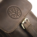 Betlewski Pánska kožená taška malá kabelka z prírodnej kože poštárka Počet vreciek 5