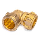 КОЛЕНО ЗАЖИМНОЕ 22X22 ДЛЯ МЕДНЫХ ТРУБ CONEX