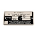 TA004 НЕМЕЦКАЯ ТАБЛИЧКА SIMSON S83