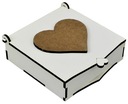 Коробочка для обручальных колец Белая шкатулка HEART